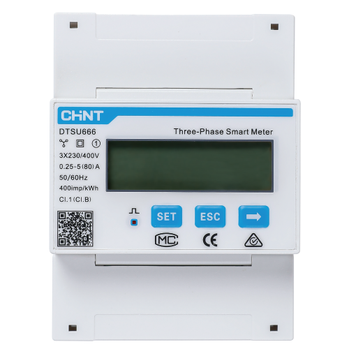 PRAKTIS SK SOLAX - elektromer Chint 3F 0,25-5(80)A - DTSU666 / smartmeter