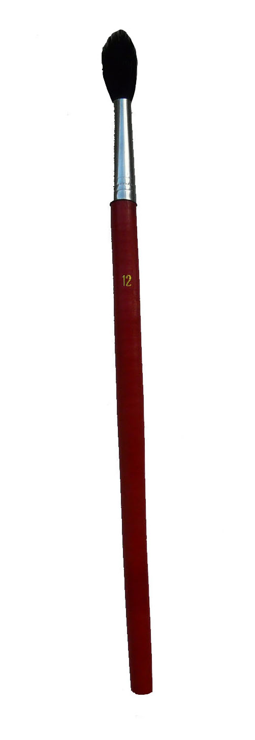 VÝPREDAJ - Štetec školský, červený 12"