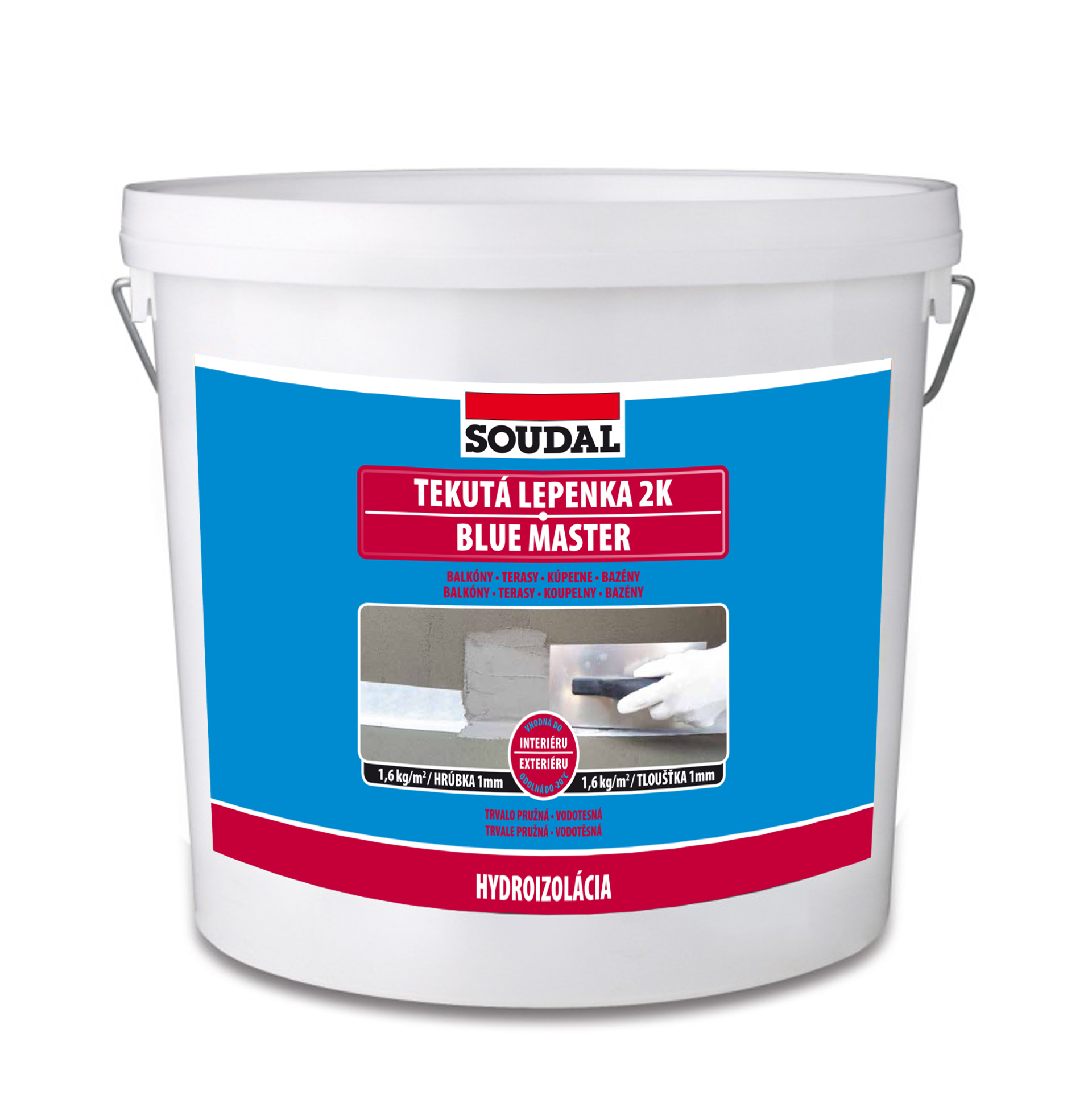 SOUDAL SOUDAL -  tekutá lepenka 2K BLUE MASTER vedro 20 kg