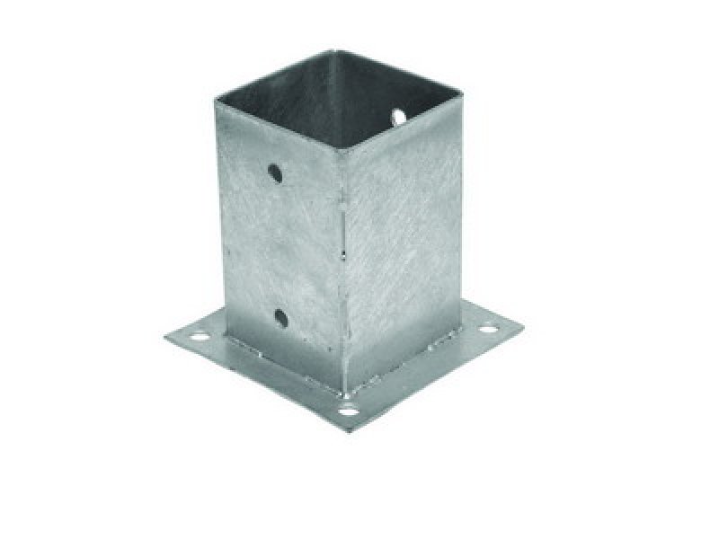 Pätka stĺpika 91x91x150mm, hrúbka 1,8mm, pozink