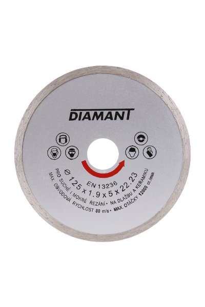 Diamantový kotúč DIAMANT 125x22.2x2mm plný