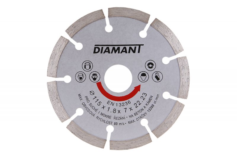 Diamantový kotúč DIAMANT 115x22.2x2mm segmentový