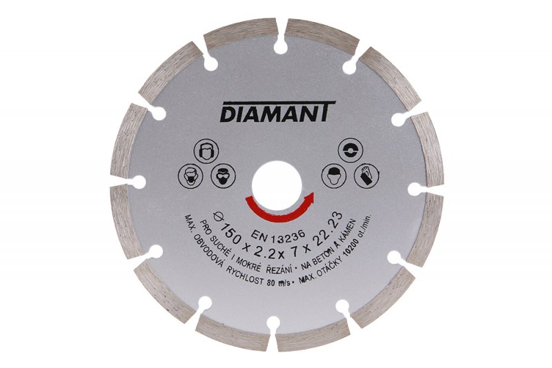 Diamantový kotúč DIAMANT 150x22.2x2.5 segmentový