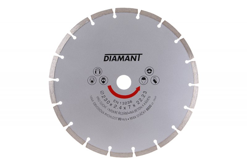 Diamantový kotúč DIAMANT 230x22.2x3mm segmentový