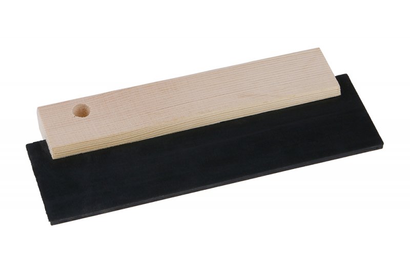 Stierka drevo s tvrdenou gumou 180mm