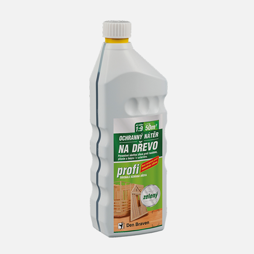 Den Braven Den Braven - Ochranný náter na drevo PROFI, fľaša, 1 kg, hnedá