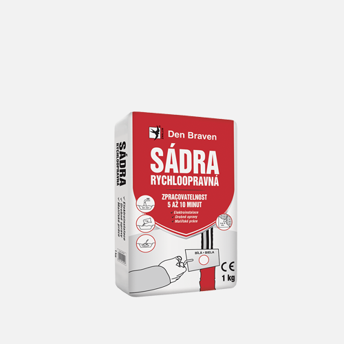 Den Braven Den Braven - Sadra rýchloopravná FAST GIPS, vrece, 20 kg, biela