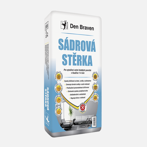 Den Braven Den Braven - Sadrová stierka, vrece, 25 kg, biela