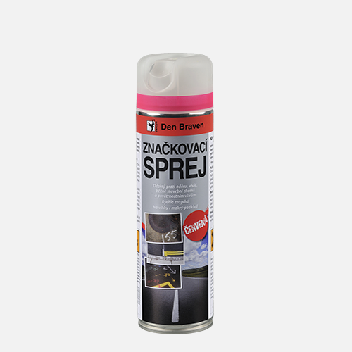 Den Braven Den Braven - Značkovací sprej, aerosólový sprej, 500 ml, červená