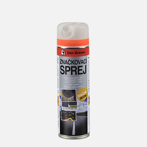 Den Braven Den Braven - Značkovací sprej, aerosólový sprej, 500 ml, oranžová - reflexná