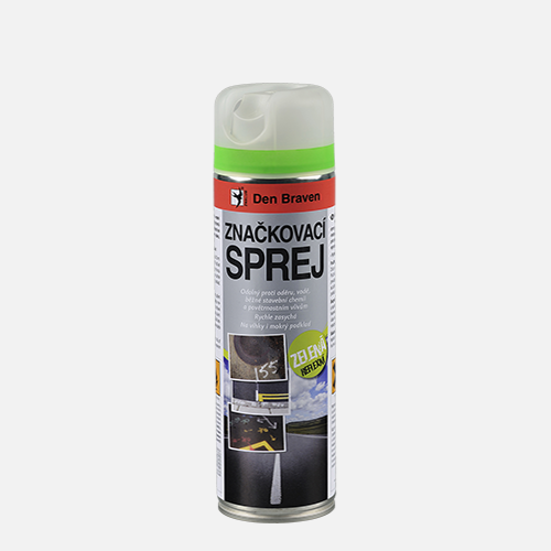 Den Braven Den Braven - Značkovací sprej, aerosólový sprej, 500 ml, zelená - reflexná