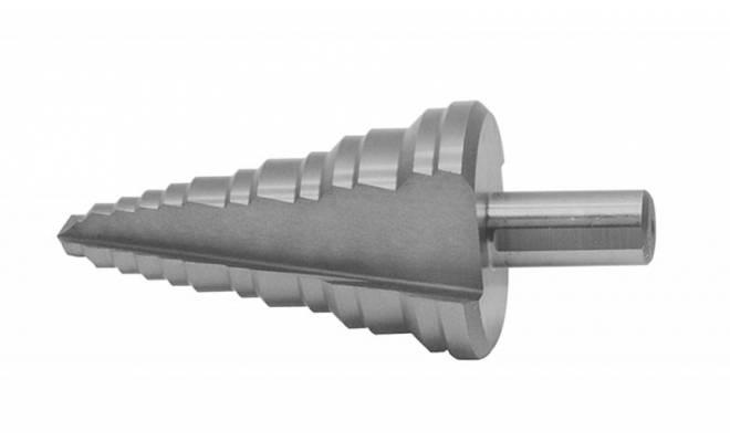 Vrták stupňový 4-32mm 15 stupňov HSS