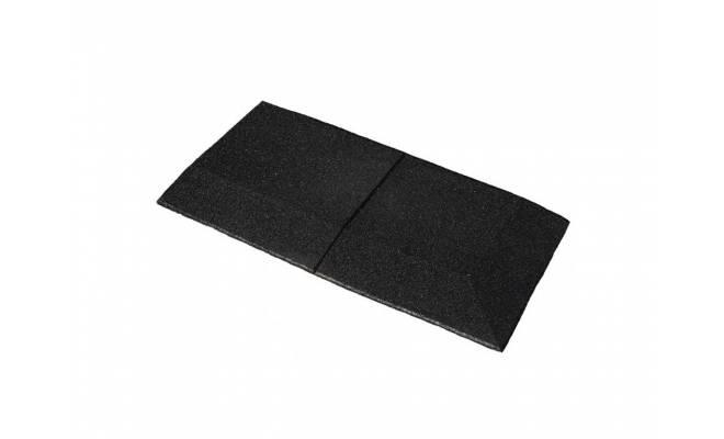 Gumová nábehová hrana ľavá 500 x 1000 x 40 mm čierna - 1 ks