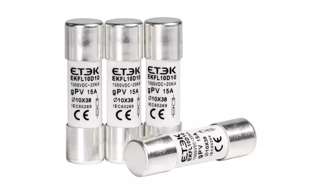 Valcová poistka pre solárne systémy CH10x38 30A 1000V DC EKFL10D (ETEK)