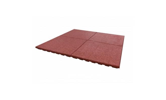Gumová dlažba EASY 1000 x 1000 mm x 40 mm červená - 1 ks