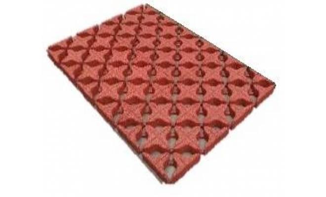 Gumový zatrávňovač - GRASSING 500 x 1000 mm x 45 mm červená - 1 ks