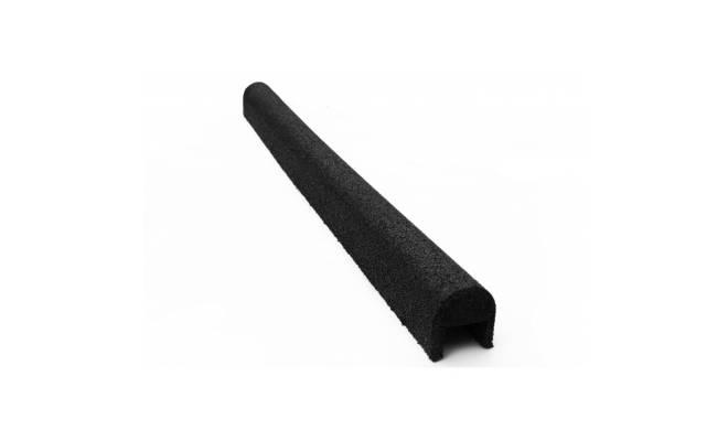 Gumový kryt obrubníka 76 x 80 mm x 1000 mm čierna - 1 ks