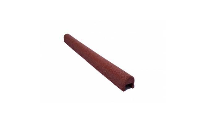 Gumový kryt obrubníka 76 x 80 mm x 1000 mm červená - 1 ks