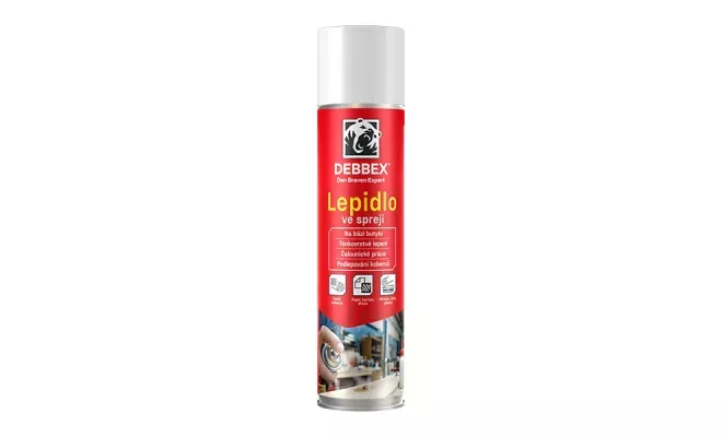 Den Braven - Lepidlo v spreji, aerosólový sprej, 400 ml, béžová