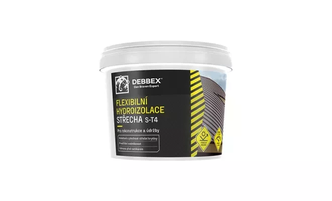 Strešný hydroizolačný náter - DenBit S-T4 vedro 12 kg čierna