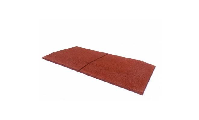 Gumová nábehová hrana pravá 500 x 1000 x 40 mm červená - 1 ks