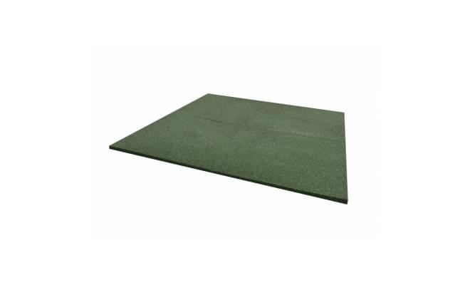 Gumová dlažba NEPROFILOVANÁ 1000 x 1000 mm x 20 mm zelená - 1 ks