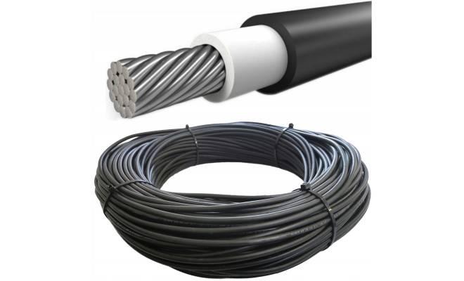 Solárny kábel 6mm2 / 1800V - 100m kotúč, čierny
