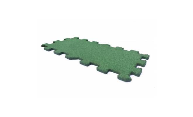 AVE - Gumová dlažba PUZZLE 500 x 1000 mm x 20 mm zelená - 1 ks