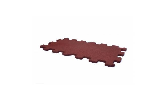 Gumová dlažba PUZZLE 500 x 1000 mm x 20 mm červená - 1 ks