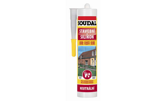 Stavebný silikón neutrálny 300 ml - šedý 