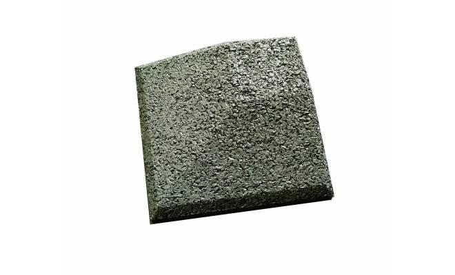 Gumová dlažba nábehová hrana rohová 107 x 107 mm x 25 mm zelená - 1 ks
