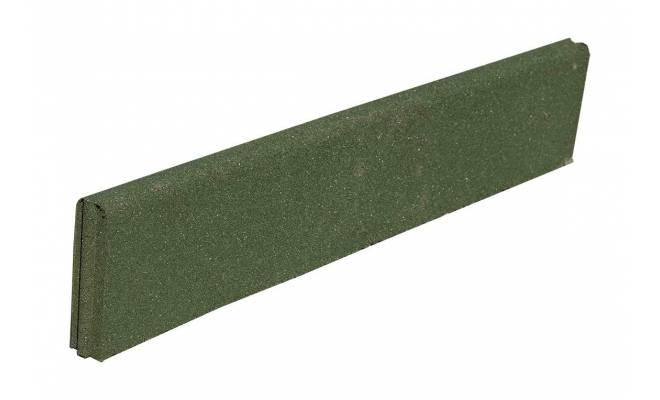 Gumová dlažba OBRUBNÍK / ukončovací diel 50 x 200 mm x 980 mm zelená - 1 ks