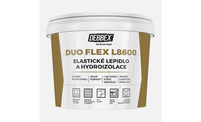 DUO FLEX L8600 elastické lepidlo a hydroizolácia vedro 5 kg