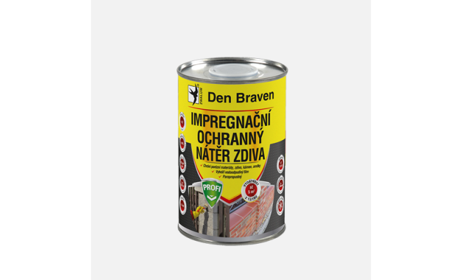 Den Braven - Impregnačný a ochranný náter muriva PROFI, plechová dóza, 1 liter