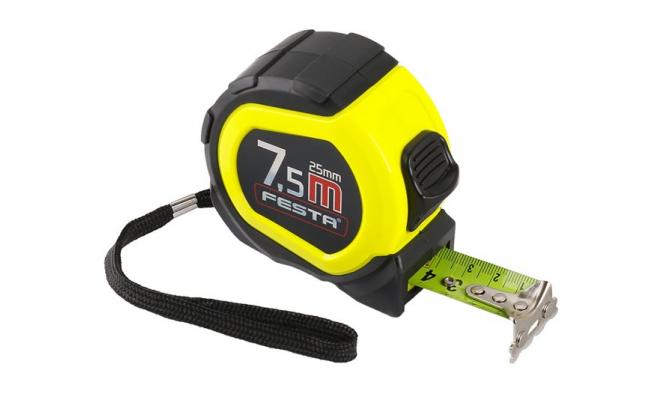 Zvinovací meter Magnetic 7525-7.5m / 25mm guma FESTA 