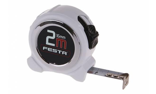 Zvinovací meter FESTA 2mx16mm Biely