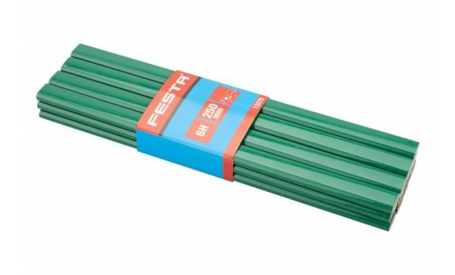 Ceruzka na kameň 6H zelený lak 250mm FESTA