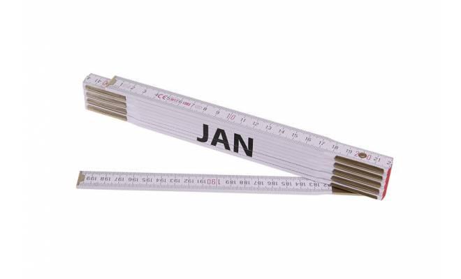 Skladací 2m JAN (PROFI,biely,drevo)