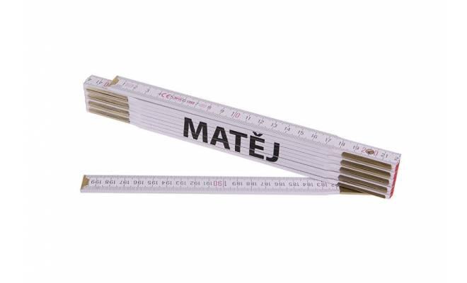 Skladací 2m MATEJ (PROFI,biely,drevo)