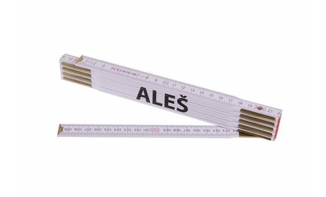 Skladací 2m ALEŠ (PROFI,biely,drevo)