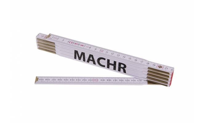 Skladací 2m MACHER (PROFI,biely,drevo)