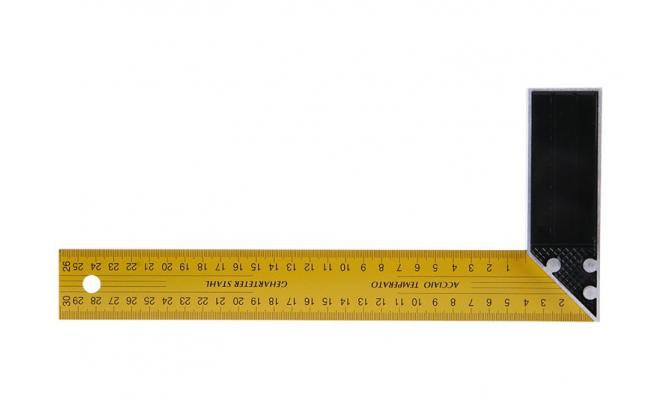 Uholník 300mm žltý