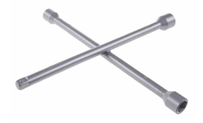 Kľúč na kolesá krížový 17, 19, 21 mm a 1/2" koncovka na "orech"