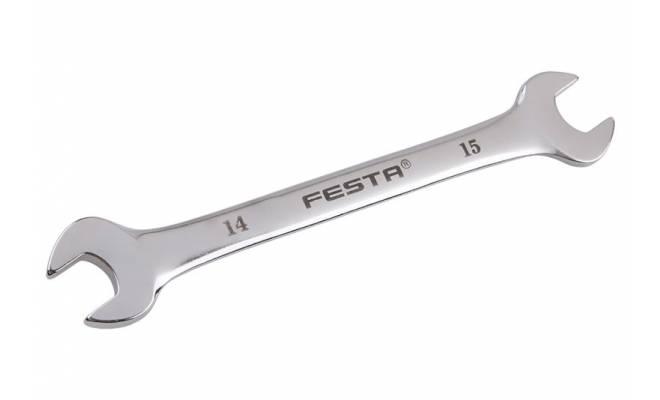 Kľúč otvorený plochý elipsa 14x15mm