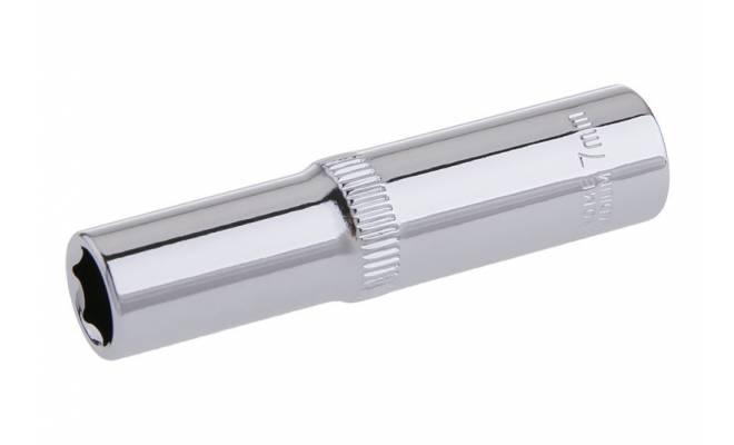 Hlavica predĺžená 1/4" CrVa 7mm 