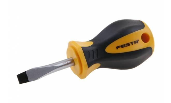 Skrutkovač plochý 6 krátky FESTA
