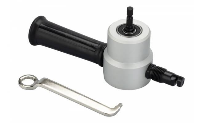 Nástavec k vŕtačke na strihanie plechu