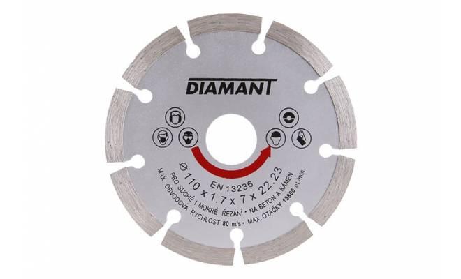 Diamantový kotúč DIAMANT 110x22, 2x2m segmentový