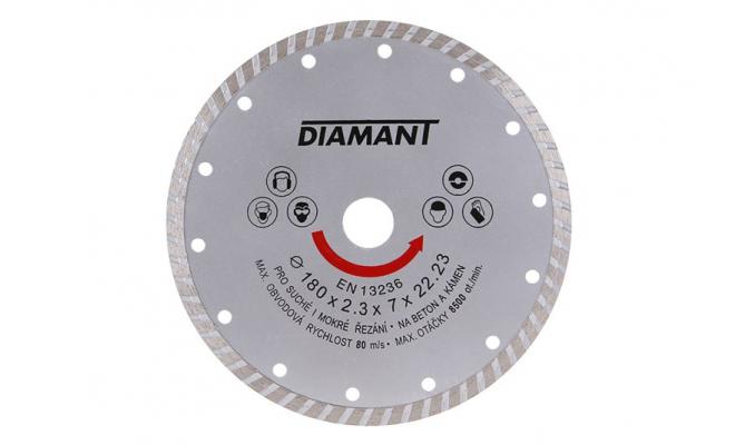 Diamantový kotúč DIAMANT 180x22.2x3.1mm TURBO 