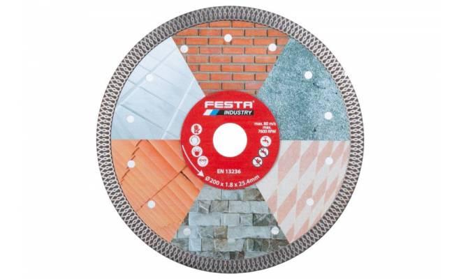 Diamantový kotúč FESTA INDUSTRY 200 x 25,4mm